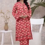 2PC Printed Lawn Unstitched Suit op